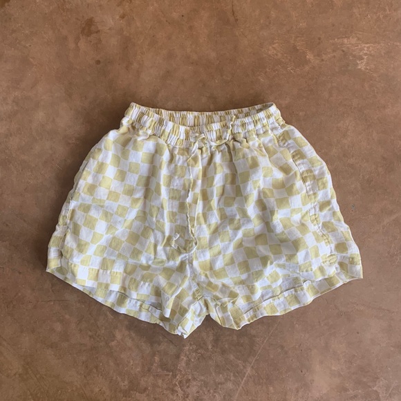 linen check shorts - Picture 6 of 7